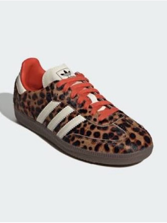 adidas Shoes - adidas Leopard Print Samba in Brown, Black, White & Orange NEW WITH BOX